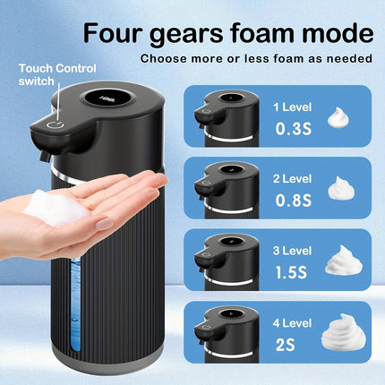 A 420Ml Wall-Mounted Automatic Soap Dispenser with IPX5 Design, Battery, USB Charging, Available