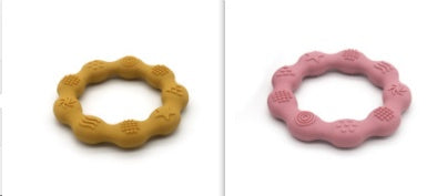 Full Three-dimensional Baby Silicone Teether Baby Molars Holding Round Teether