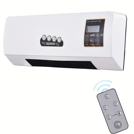 Heater And Fan Combo 1800WDual Use Wall Mounted Electric Fan