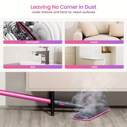 Mop Cleaner With Detachable Handheld Steamer For Cleaning Hardwood/Laminate Floor