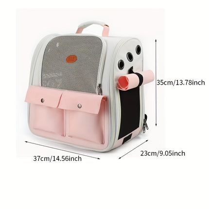 Large Capacity Portable Cat Pet Shoulder Bag - Perfect for Outings and Travel!