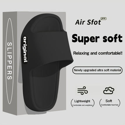 4 pcs set Men'S And Women'S Comfortable EVA Non-Slip Sandals - Featuring a Minimalist Striped Design