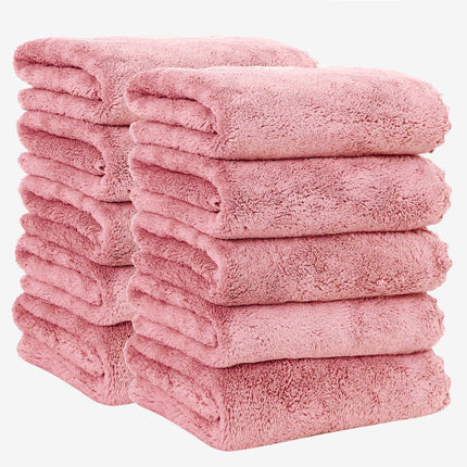 10-Pack Cut Edge Bath Towels, 35x75 inches, Modern Style