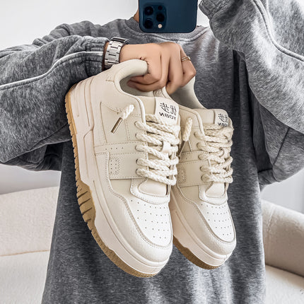 Fashion Casual Men's Shoes, Trendy Shoes, Low-top, Thick-soled, Student Trend Platform Shoes
