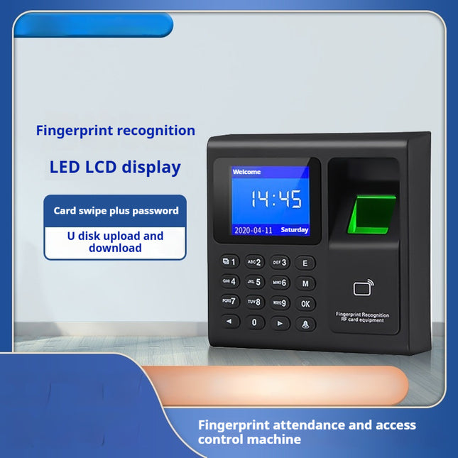 Fingerprint Attendance And Access Control System System USB Flash Disk Sensor Door Mute Smart Lock