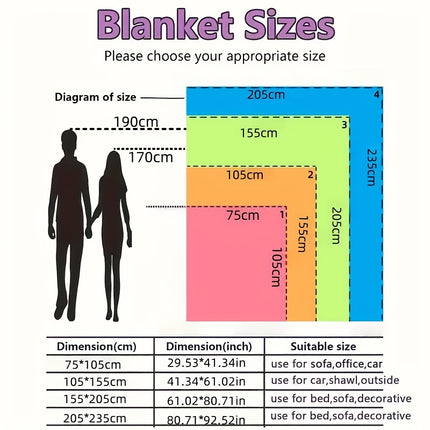 Blanket Ultra-Soft Thickened Fluffy Tie-Dye - Double-Sided Plush Bedding