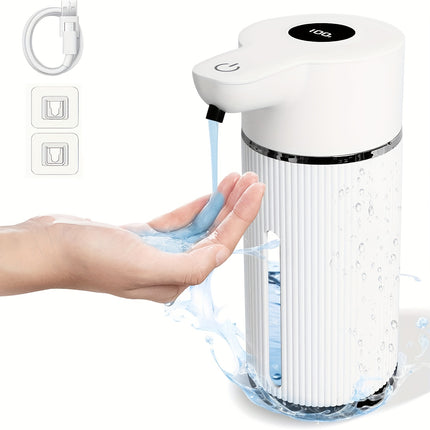 A 420Ml Wall-Mounted Automatic Soap Dispenser with IPX5 Design, Battery, USB Charging, Available