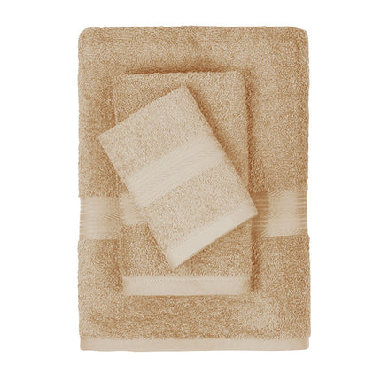Household Soft Absorbent Solid-Colored Pure Cotton Towel Set Of Three