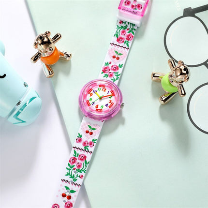 Children's Silicone Cartoon Transparent Cute Fashion Watch