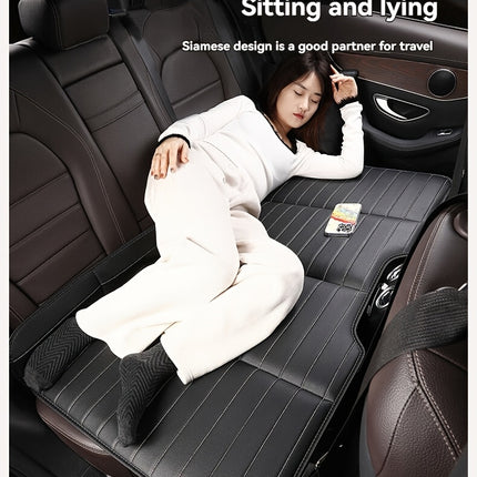 1pc Foldable Car Back Seat Mattress, Portable Travel Bed, Dog Car Seat Cover, Fits Most Cars/Suvs/Trucks, Concave Design for Camping And Road Trips RV Bed Mattresses