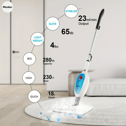 MultiPurpose Powerful Steam Detachable Floor Steamer for Hardwood