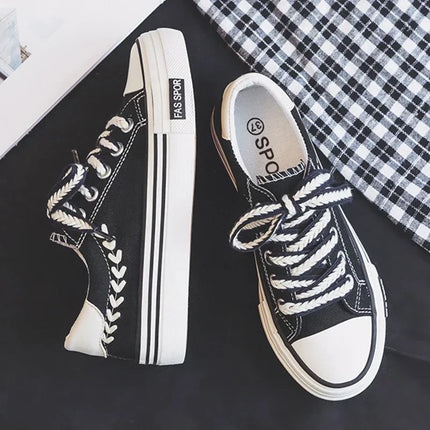 Women Outdoor Trainers Platform Canvas Shoes