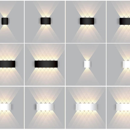 Aluminum LED Wall Lamp Waterproof IP65 Outdoor Garden Lights 8W 12W Interior Wall Light for Bedroom Living Room Stairs Lighting