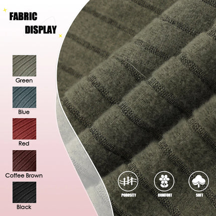 Mia Muse Women's Dresses Fall Winter Simple Solid Color Long Sleeve Mock Neck A Line High Waisted Flare Hem Casual Short Dresses