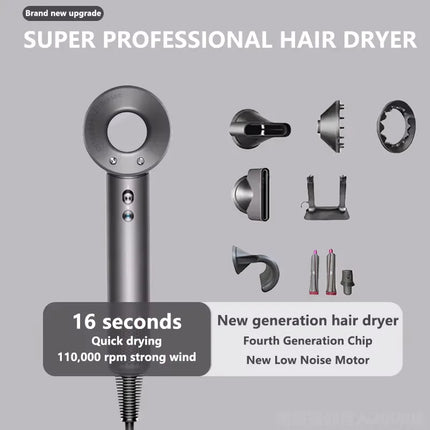 LISN New Professional High-speed Hair Dryer Negative Ion Hair Care 110000 Rpm