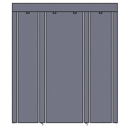 Non-Woven factory 5 Layers 12 compartment Dustproof Wardrobe High Capacity bookshell Open Simple Assembly Storage Cabinet