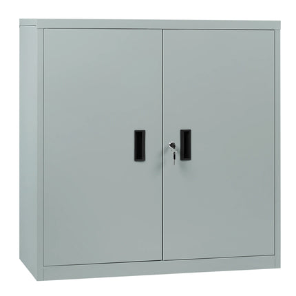 Lockable File Cabinet with Lock Height-Adjustable Shelf Printer Cabinet Multi-Purpose Metal Work Office Storage