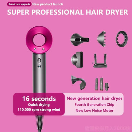 LISN New Professional High-speed Hair Dryer Negative Ion Hair Care 110000 Rpm