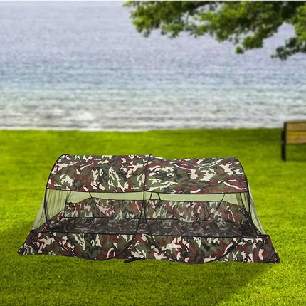 Folding Portable Mosquito Net for Trips Mesh Tent With Zipper Outdoor New Camping Mosquito Net Tent With Bottom For Single Bed.