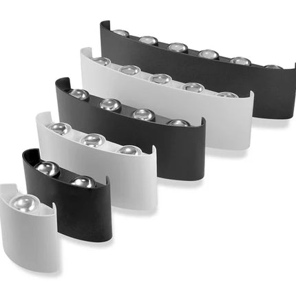 Aluminum LED Wall Lamp Waterproof IP65 Outdoor Garden Lights 8W 12W Interior Wall Light for Bedroom Living Room Stairs Lighting