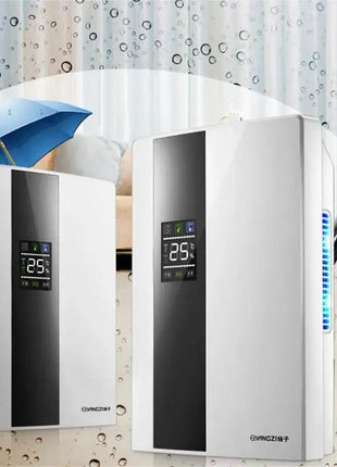 Dehumidifier and Air Purifier 2 in 1 Moisture Absorber Household Mute Bedroom Basement Remote Control Timing External Water Pipe