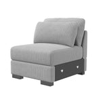 Gray single-seater sofa (without armrests) / GERMANY