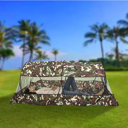 Folding Portable Mosquito Net for Trips Mesh Tent With Zipper Outdoor New Camping Mosquito Net Tent With Bottom For Single Bed.