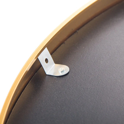 165x60cm Full Length Mirror, Curved Standing Mirror with Hooks, Floor Mirror with Tempered Glass and Aluminum Alloy Frame, Gold