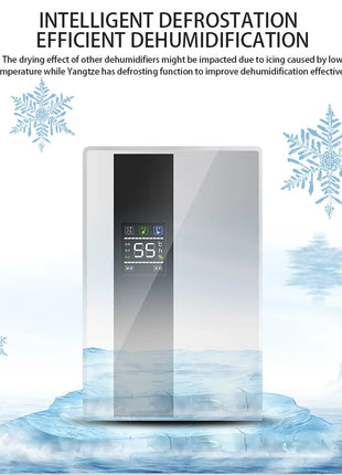 Dehumidifier and Air Purifier 2 in 1 Moisture Absorber Household Mute Bedroom Basement Remote Control Timing External Water Pipe