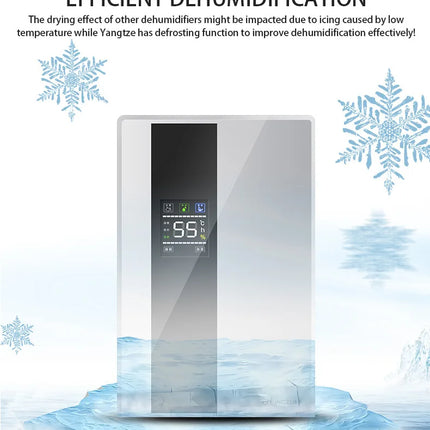 Dehumidifier and Air Purifier 2 in 1 Moisture Absorber Household Mute Bedroom Basement Remote Control Timing External Water Pipe