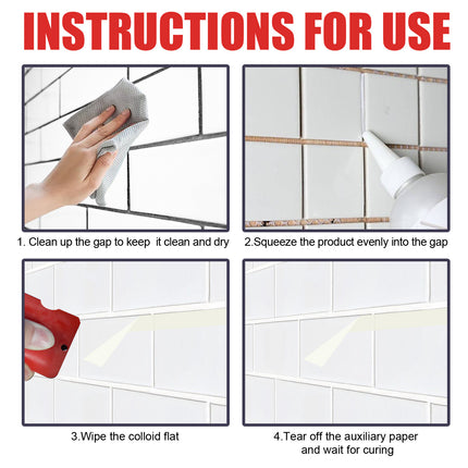 Tile Reform, Bathroom Tile Floor Tile Repair Kitchen Sink Window Crevices Waterproof Filler