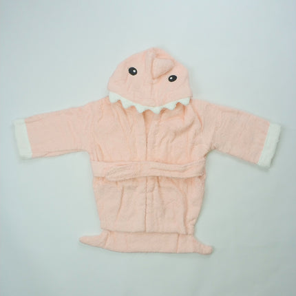 Children's Cardigan Hooded Animal Bathrobe Baby Home Clothes Cotton Towel Material Baby Absorbent Bath Towel