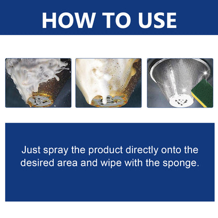 Kitchen Grease Foam Cleaner,Range Hood Stove Exhaust Pipe Wall Kitchen Utensils Grease Cleaner