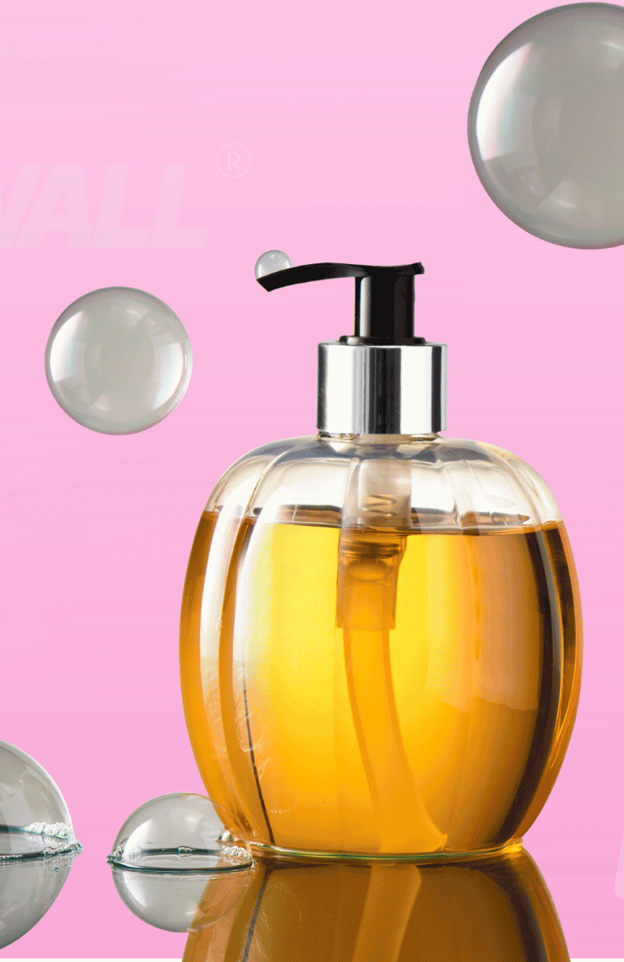 Collection of hand wash products on a pink background with 'Hand Washer' text.