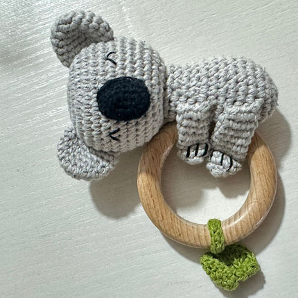 Carving Name Baby Soothing Bell Newborn Gift Bath Gift Knitted Cartoon Doll