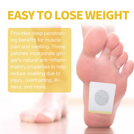 Swell Reduce Magnet Soothing Ger Patch, Ginger Essence Massage Relief Leg Swelling Pain Firming Slimming Care Patch