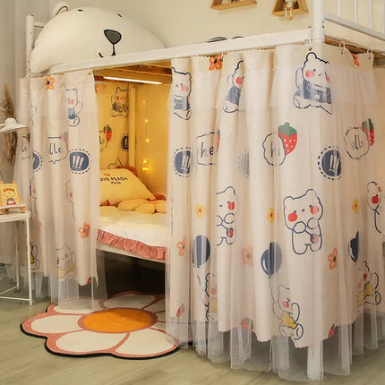 Dormitory Bed Tent Bottom Bed Curtains for Children Bedroom Home Decor Bed Curtains New Student Dormitory Blackout Mosquito Net