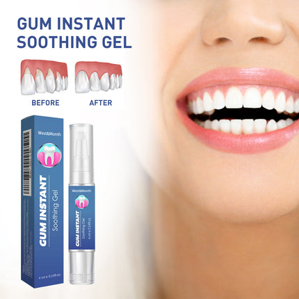 WestMonth Gum Instant Soothing Gel, Relieve Gums Swelling And Pain Clean Teeth Plaque Stains And Whiten Teeth Gel