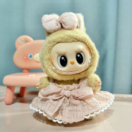 Clothing] Labubu Clothes with PVC Face Pendant, Labubu Sitting Party Series Doll Clothing