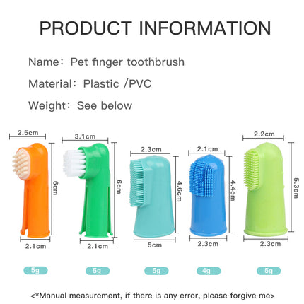 Pet Supplies Cat and Dog Finger Toothbrush Pet Finger Toothbrush Cat and Dog Oral Cleaning Tools Pet Toothbrush