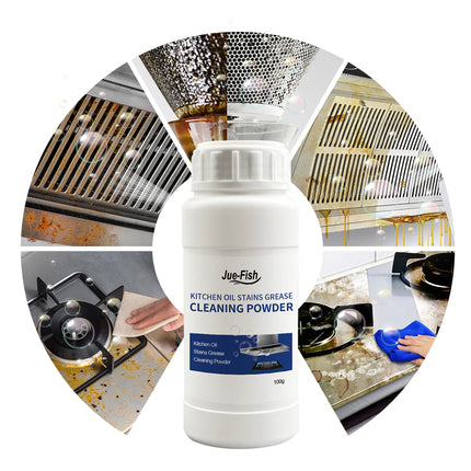 Oil Cleaning Powder, Kitchen Range Hood Stove Oil Rust Dirt Cleaning Powder