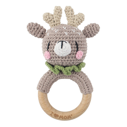 Carving Name Baby Soothing Bell Newborn Gift Bath Gift Knitted Cartoon Doll