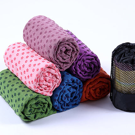 Non Slip Yoga Mat Cover Towel Anti Skid Microfiber Yoga Mat Size 183cm*61cm 72''x24'' Shop Towels Pilates Blankets Fitness