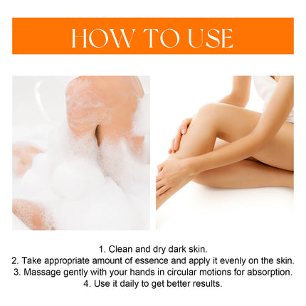 Skin Lightening Serum, Brightening Moisturizing Remove Black Skin Beauty Essence