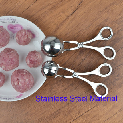 Convenient Kitchen Meatball Maker Stainless Steel Meatball Clip Fish Ball Rice Ball Making Mold Tool Kitchen Accessories