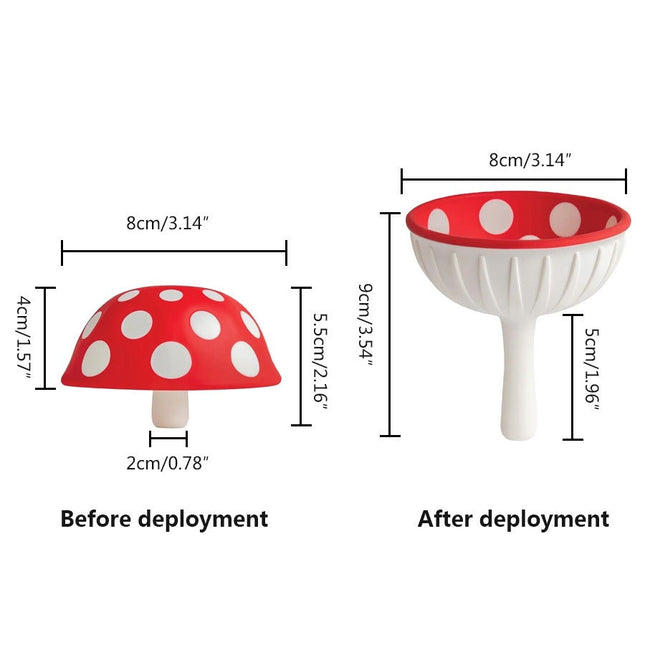 Mushroom Funnel Household Mini Funnel Kitchen Wine Oil Silicone Funnel