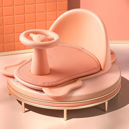 Baby shower basin with shower seat foldable bathtub bathtub dedicated shower bench with backrest and anti slip bath pad