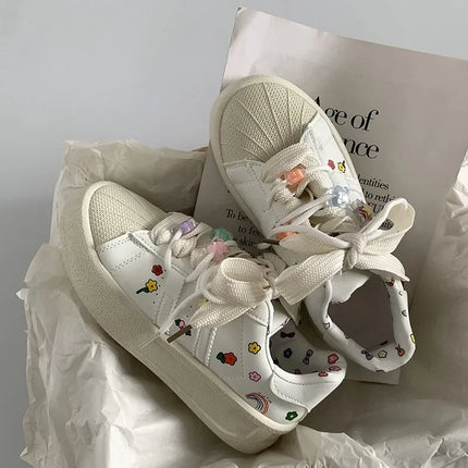 Spring Sports Running White Chunky Sneaker