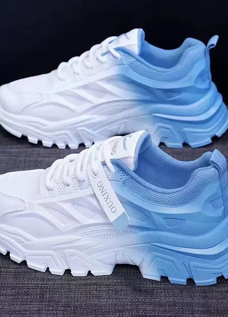 Shoes for Women Spring Autumn Summer Mixed Color Breathable Platform Sneakers Casual Mesh Lightweight Sport Running Shoes