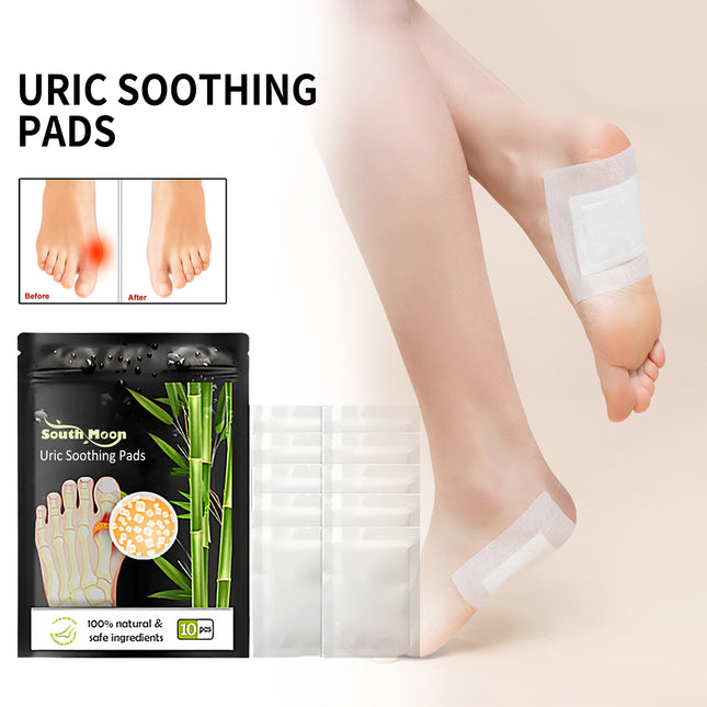 Uric Soothing Pads, Relieve Joint Pain Foot Clean Cold Dispelling Wet Foot Patch